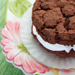 galletas de chocolate rellenas de crema